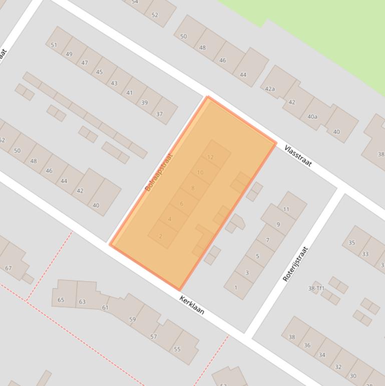 Kaart van postcodegebied 4576BE.