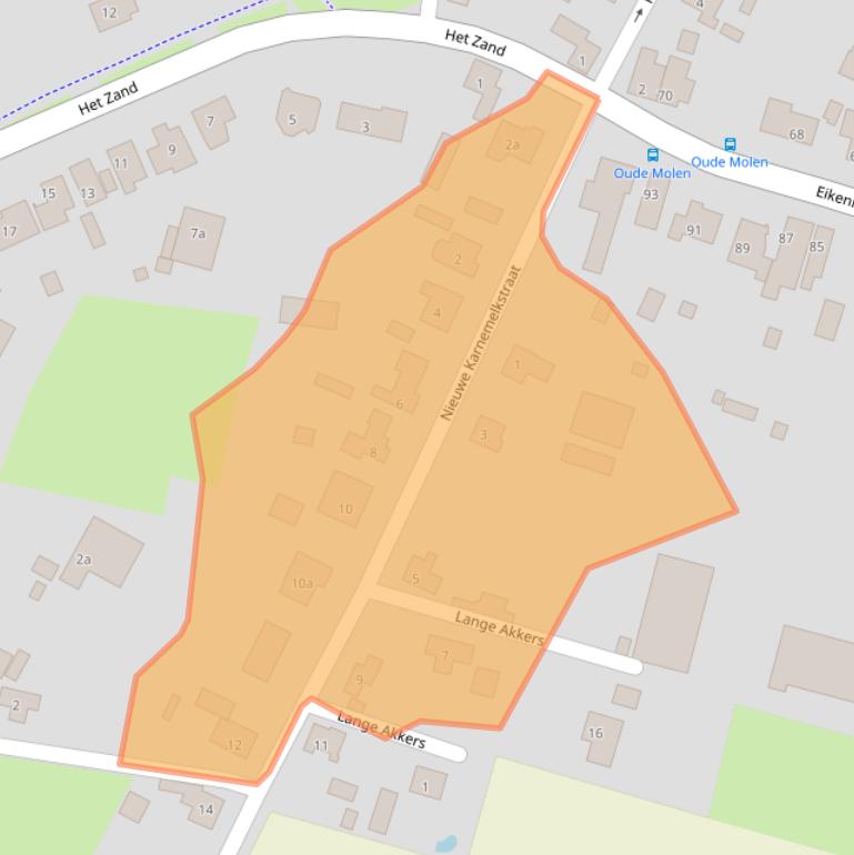 Kaart van postcodegebied 4576BS.