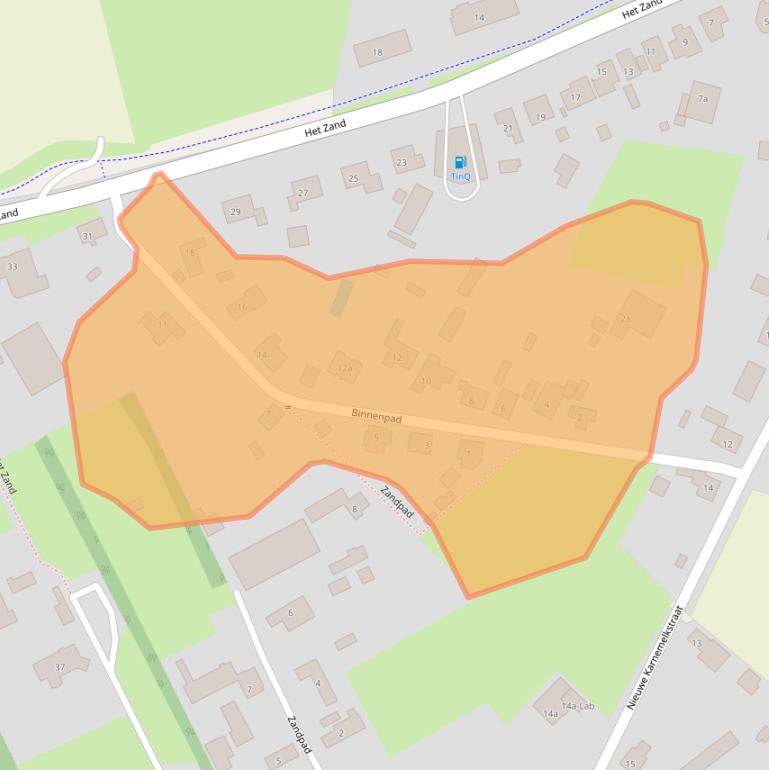 Kaart van postcodegebied 4576CD.