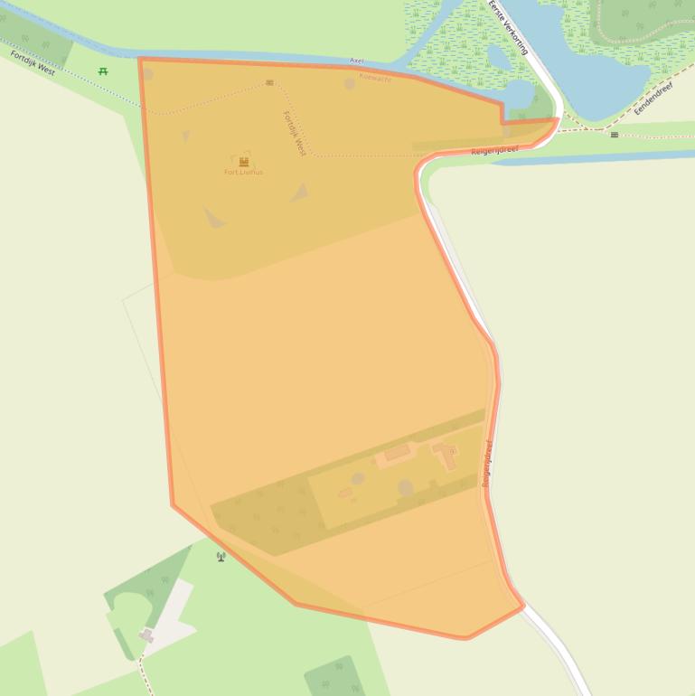 Kaart van postcodegebied 4576CZ.