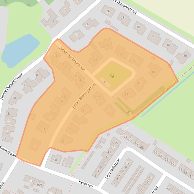 Kaart van postcodegebied 4576DD.