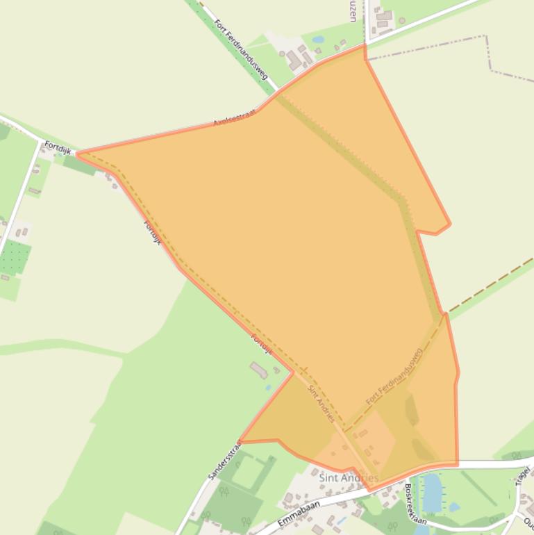 Kaart van postcodegebied 4576EK.