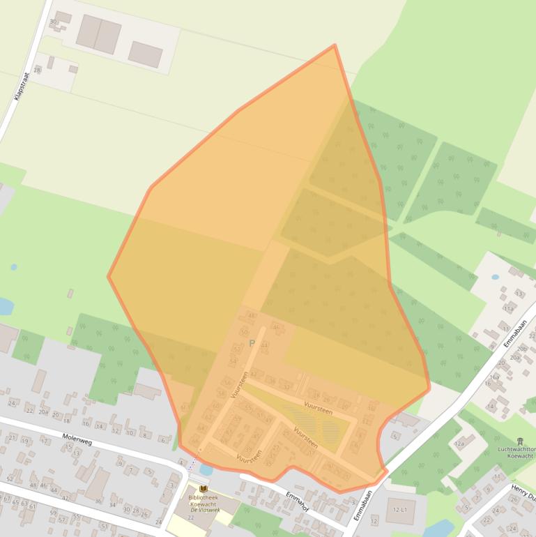 Kaart van postcodegebied 4576EX.