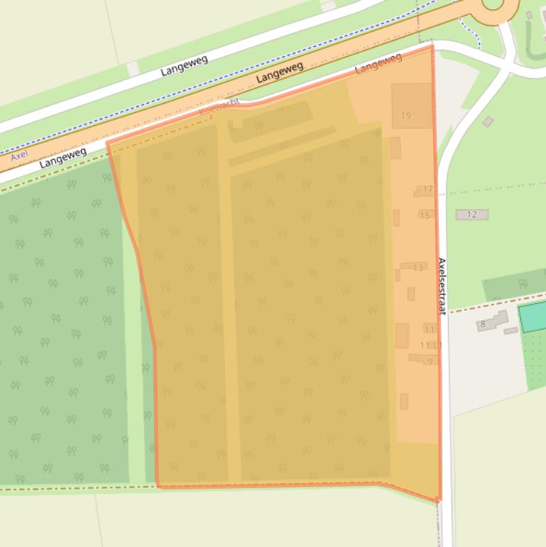 Kaart van postcodegebied 4576RM.