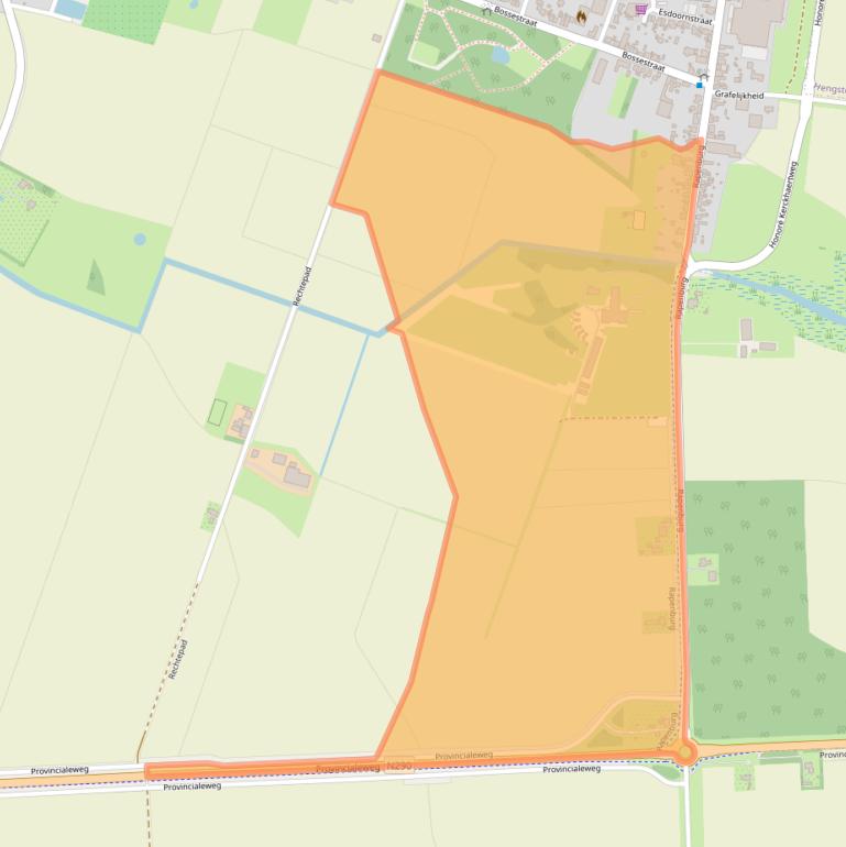 Kaart van postcodegebied 4581AC.