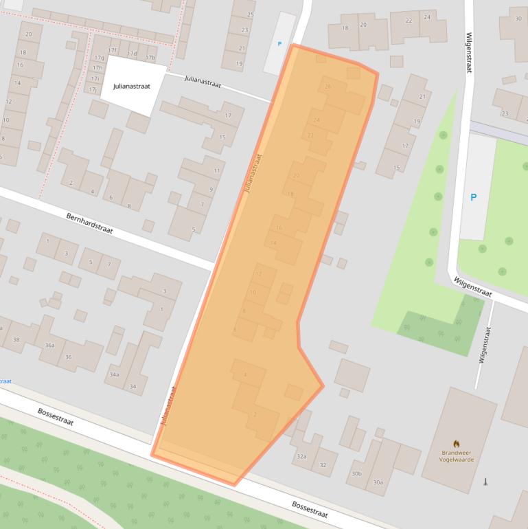 Kaart van postcodegebied 4581AP.