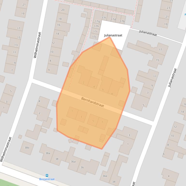 Kaart van postcodegebied 4581AR.
