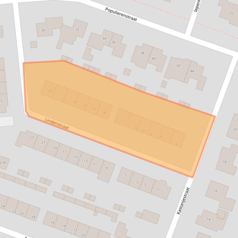 Kaart van postcodegebied 4581BN.