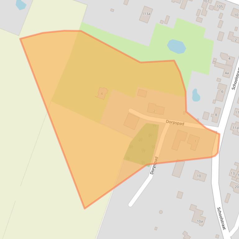 Kaart van postcodegebied 4581CD.