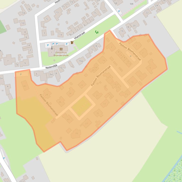 Kaart van postcodegebied 4583SH.