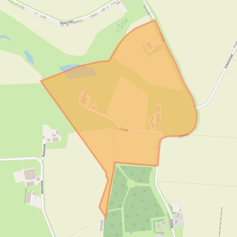 Kaart van postcodegebied 4583SJ.