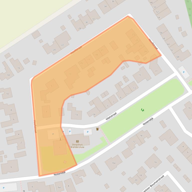 Kaart van postcodegebied 4583SP.