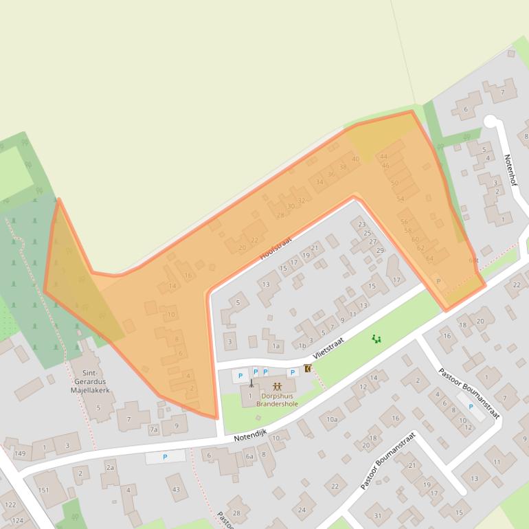 Kaart van postcodegebied 4583SR.