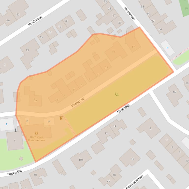 Kaart van postcodegebied 4583ST.