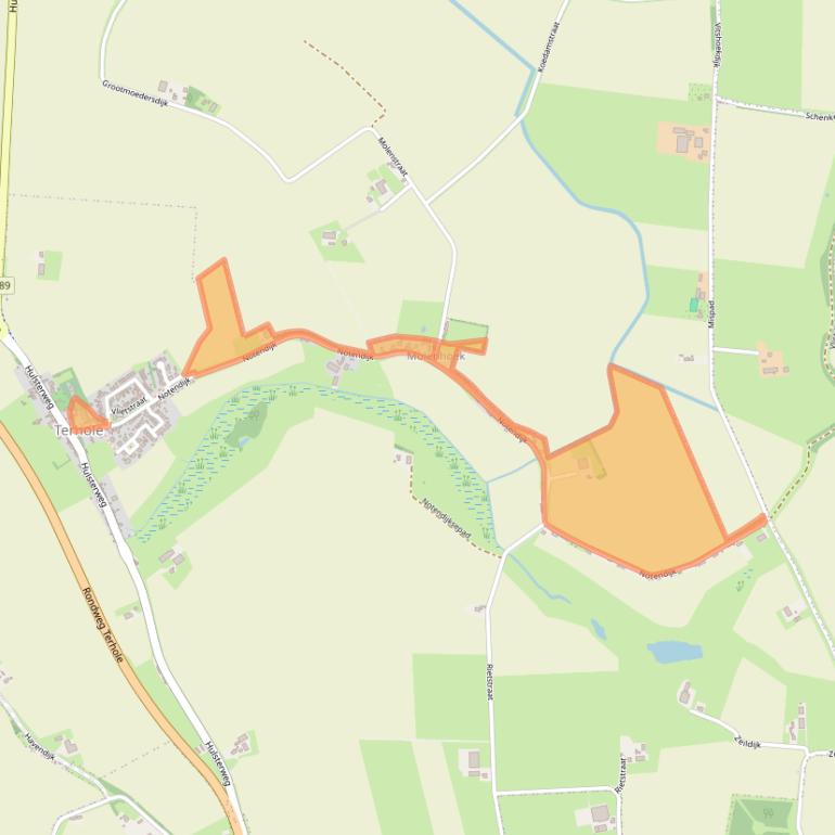 Kaart van postcodegebied 4583SV.