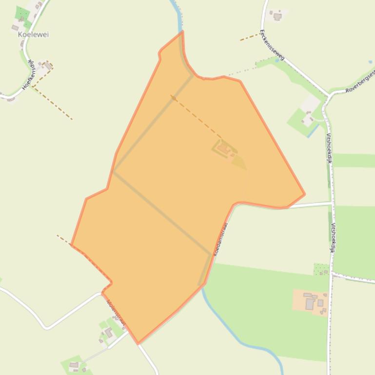 Kaart van postcodegebied 4584RW.