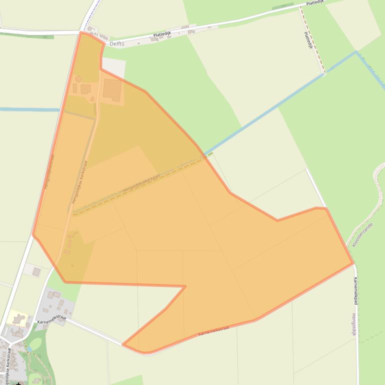 Kaart van postcodegebied 4585AC.