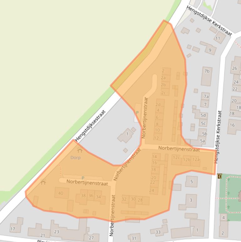 Kaart van postcodegebied 4585AG.