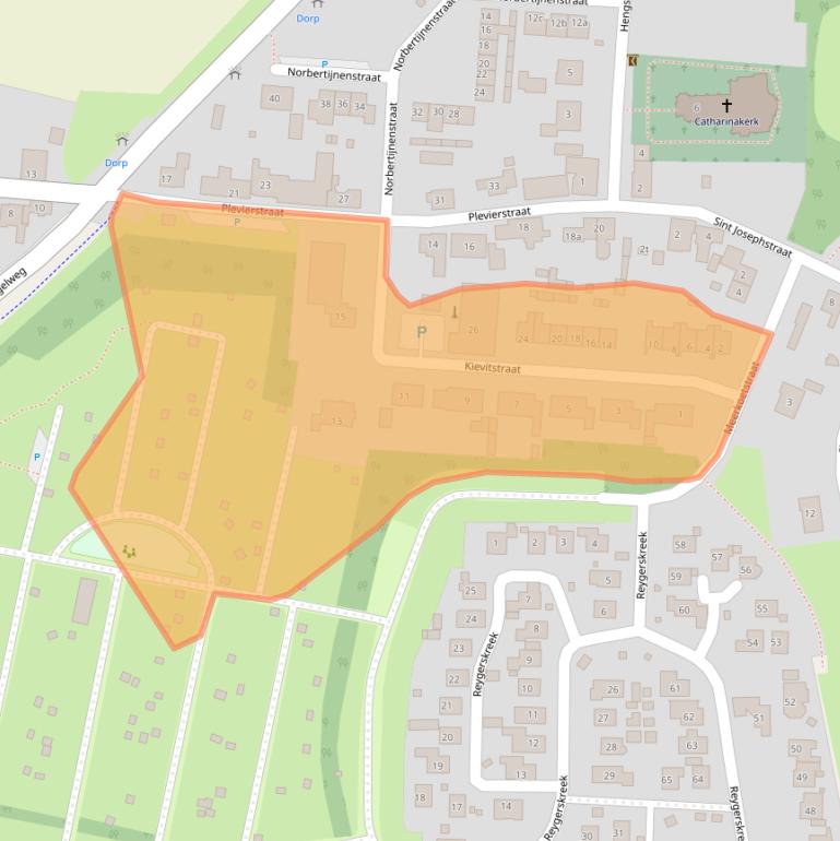 Kaart van postcodegebied 4585AJ.