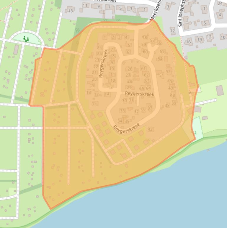 Kaart van postcodegebied 4585AP.