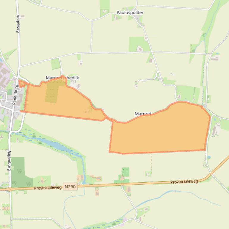 Kaart van postcodegebied 4585PA.