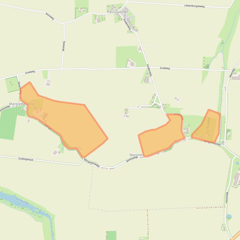 Kaart van postcodegebied 4585PB.