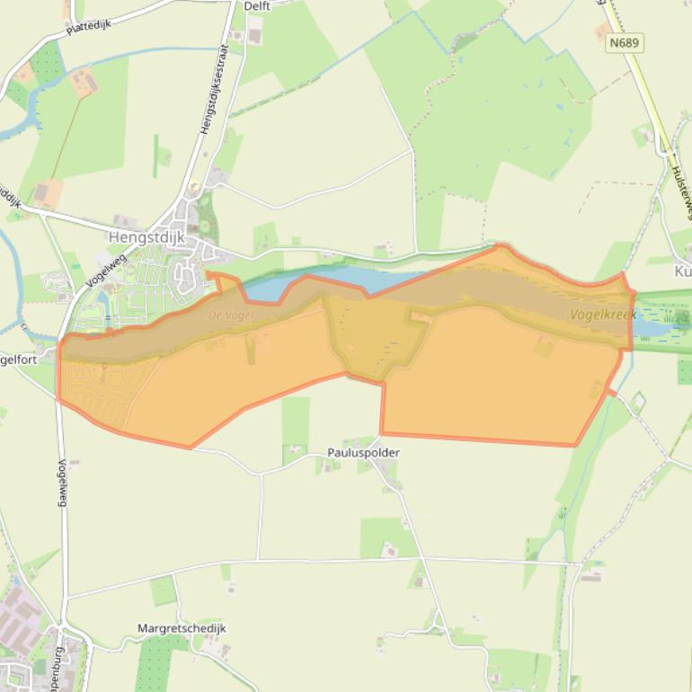 Kaart van postcodegebied 4585PK.