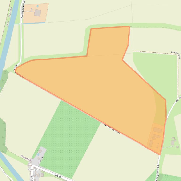 Kaart van postcodegebied 4585PR.