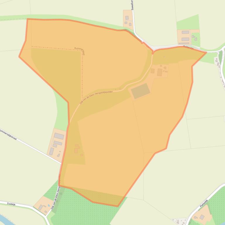 Kaart van postcodegebied 4585PS.