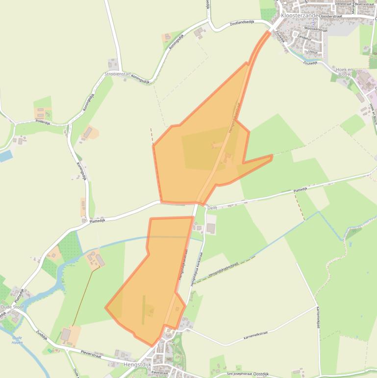 Kaart van postcodegebied 4585PV.