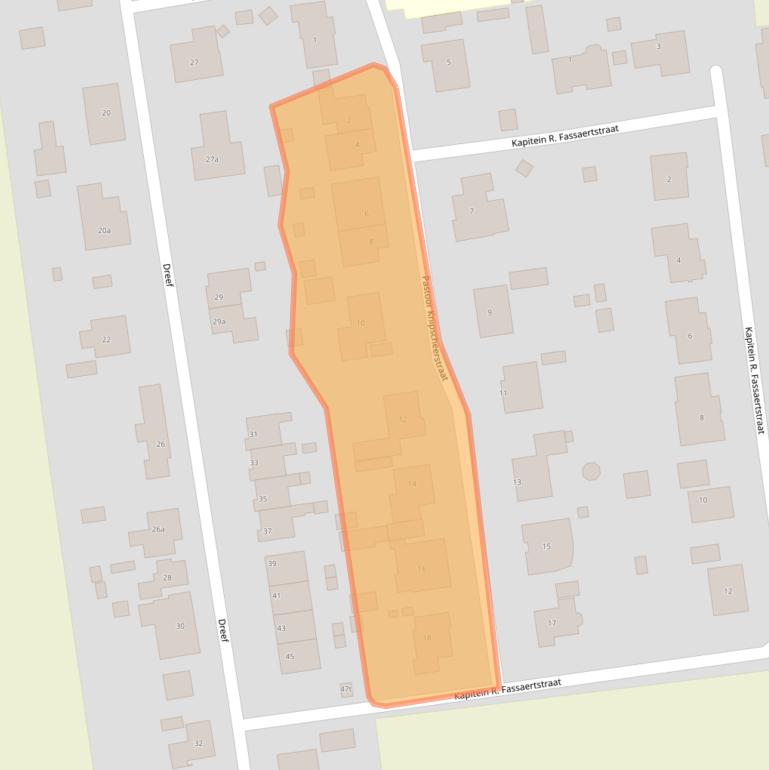 Kaart van postcodegebied 4586AR.