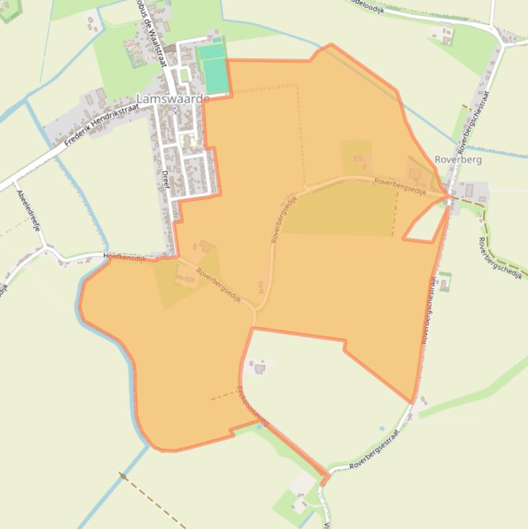 Kaart van postcodegebied 4586LA.