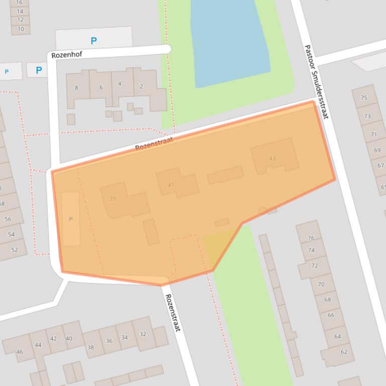 Kaart van postcodegebied 4587AC.