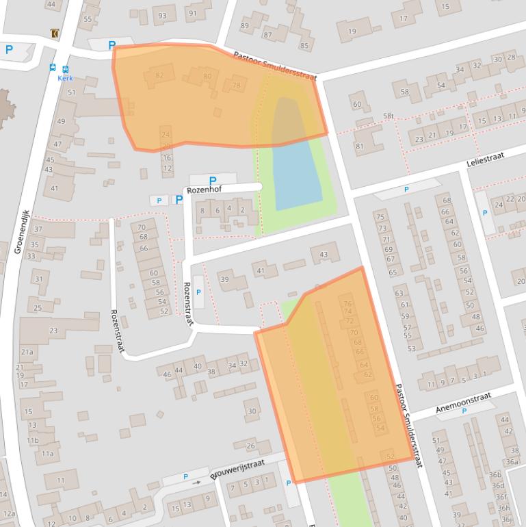 Kaart van postcodegebied 4587AK.