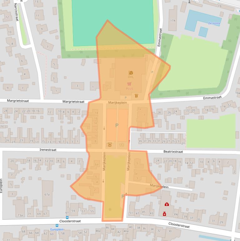 Kaart van postcodegebied 4587BH.