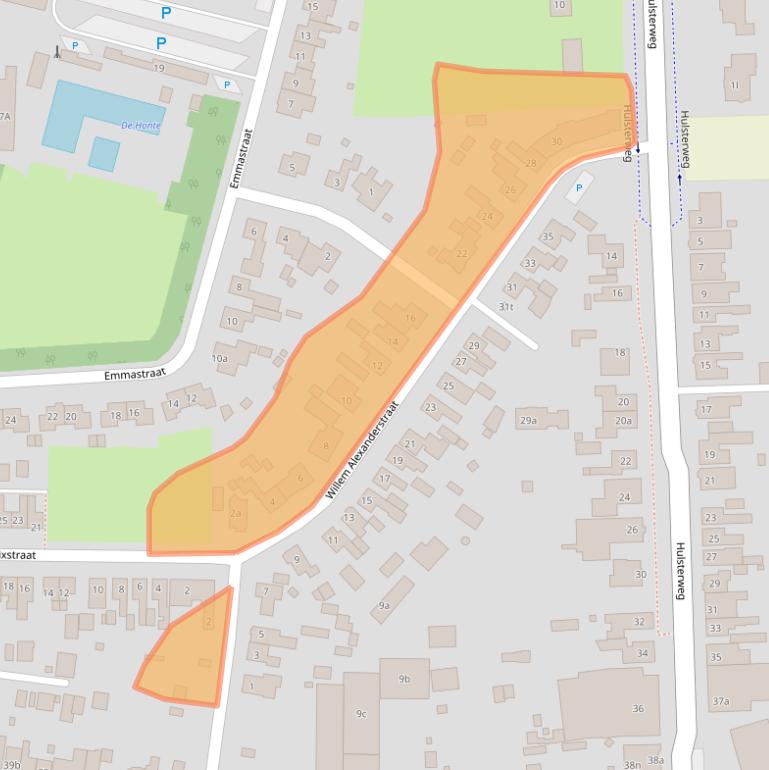 Kaart van postcodegebied 4587BN.