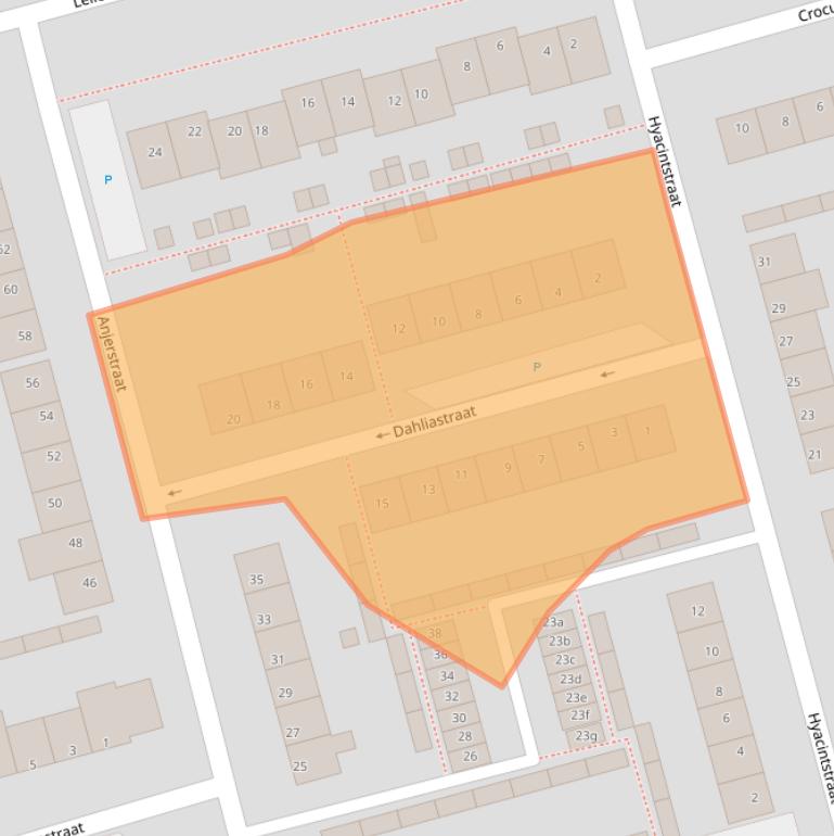 Kaart van postcodegebied 4587BP.