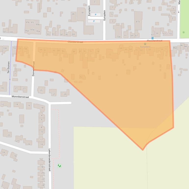 Kaart van postcodegebied 4587CE.