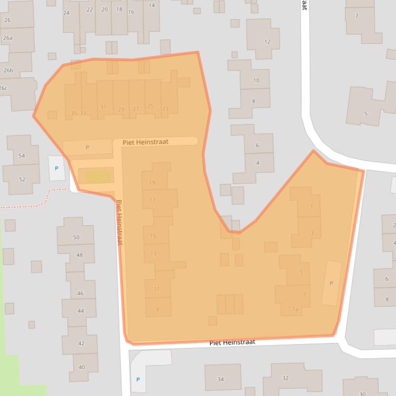 Kaart van postcodegebied 4587EK.