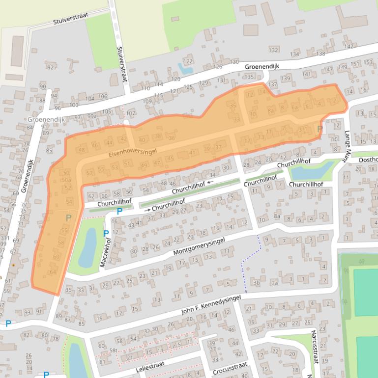 Kaart van postcodegebied 4587EW.