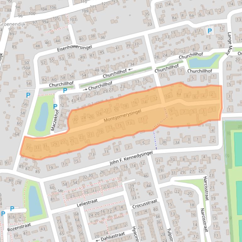 Kaart van postcodegebied 4587EX.