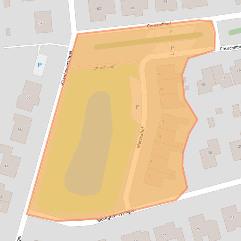 Kaart van postcodegebied 4587EZ.