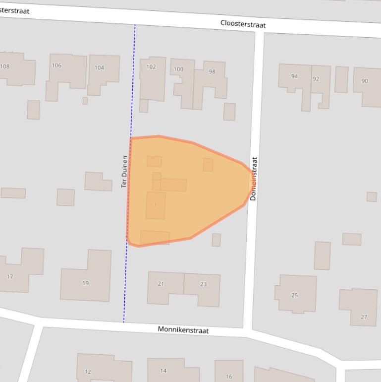 Kaart van postcodegebied 4587GG.