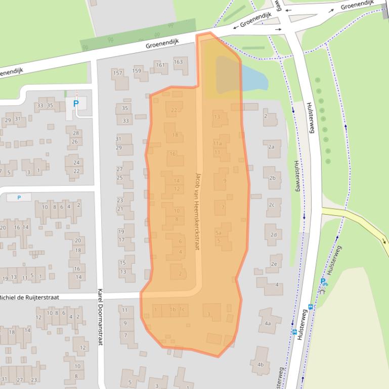 Kaart van postcodegebied 4587HA.