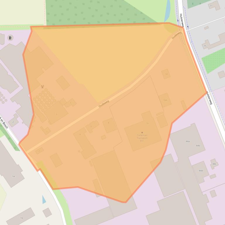 Kaart van postcodegebied 4587LD.