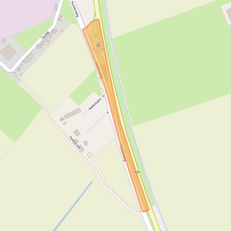 Kaart van postcodegebied 4587LJ.