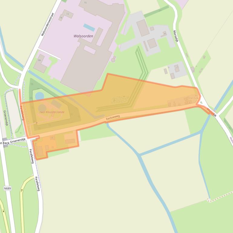 Kaart van postcodegebied 4588KH.