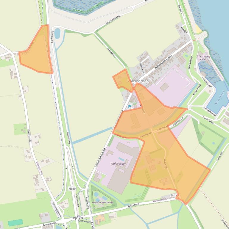 Kaart van postcodegebied 4588KJ.