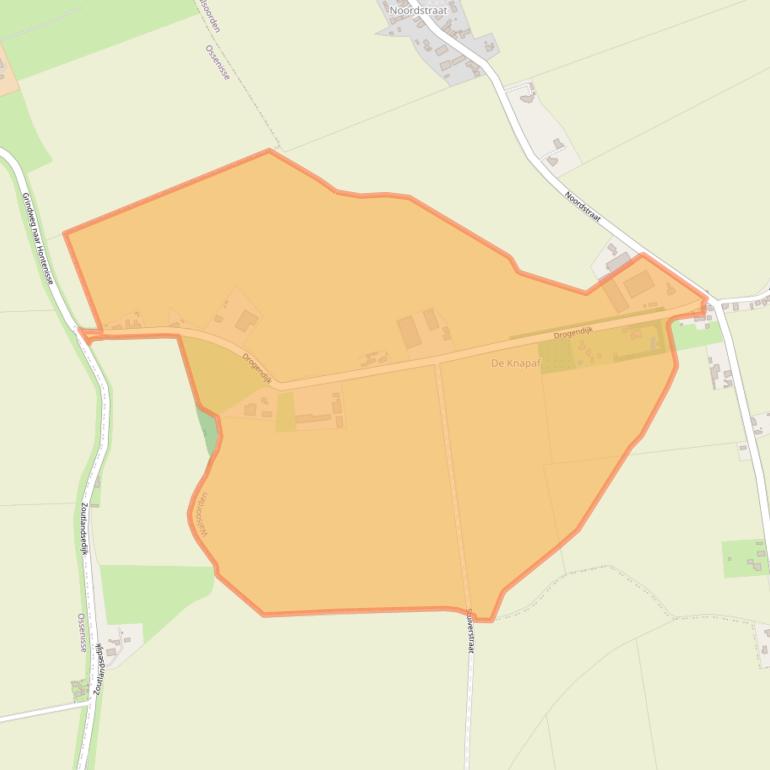 Kaart van postcodegebied 4588KK.