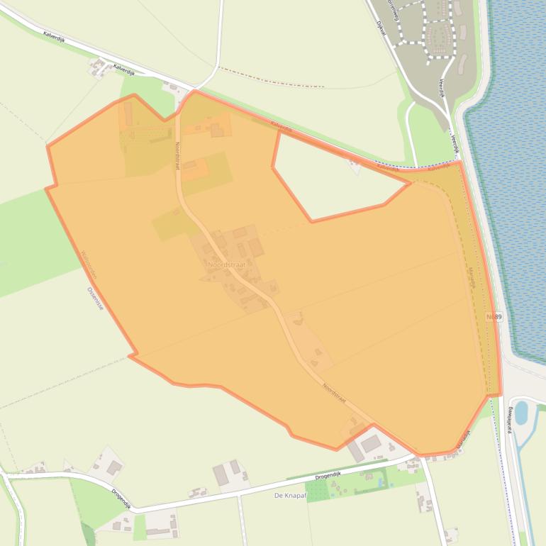 Kaart van postcodegebied 4588KM.